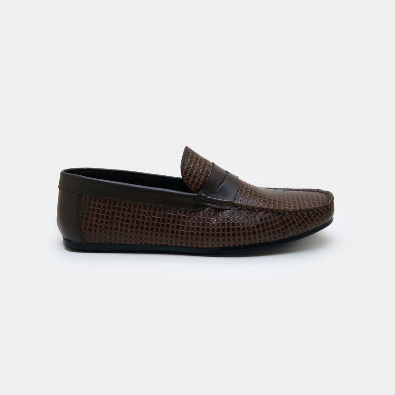 The Racer Moccasins Brown-GOKA