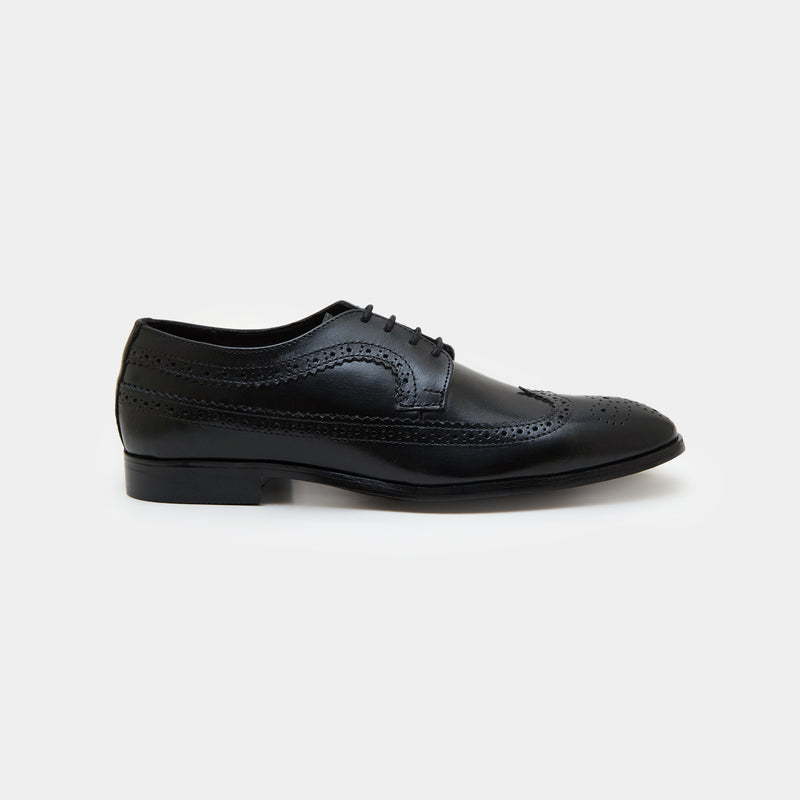 The Classic Black Brogues-GOKA