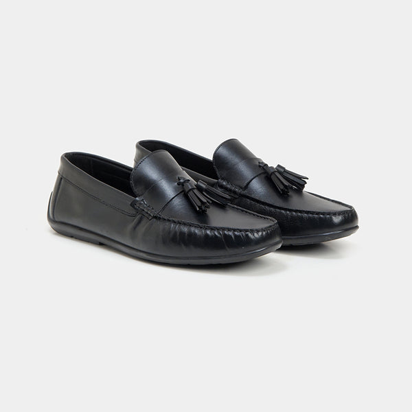 The Old Money Moccasins Black-GOKA