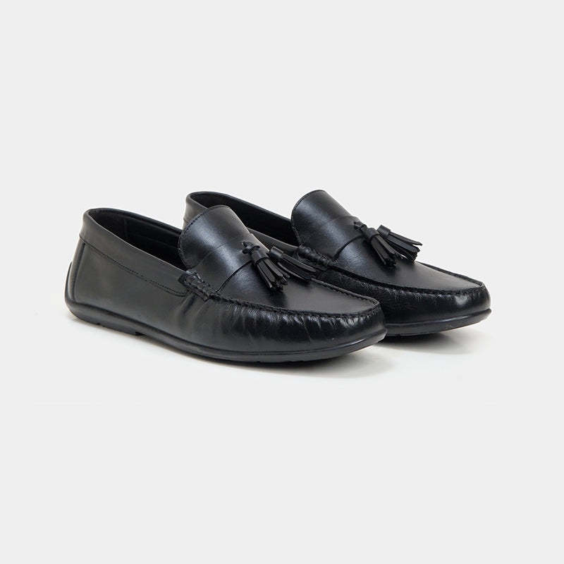 The Old Money Moccasins Black-GOKA