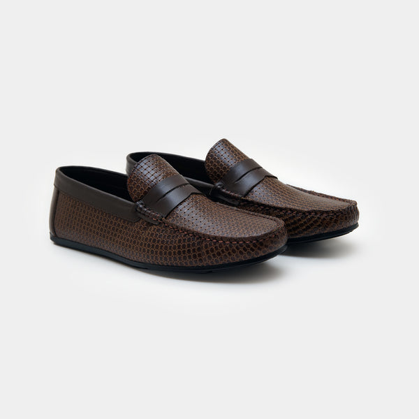 The Racer Moccasins Brown-GOKA