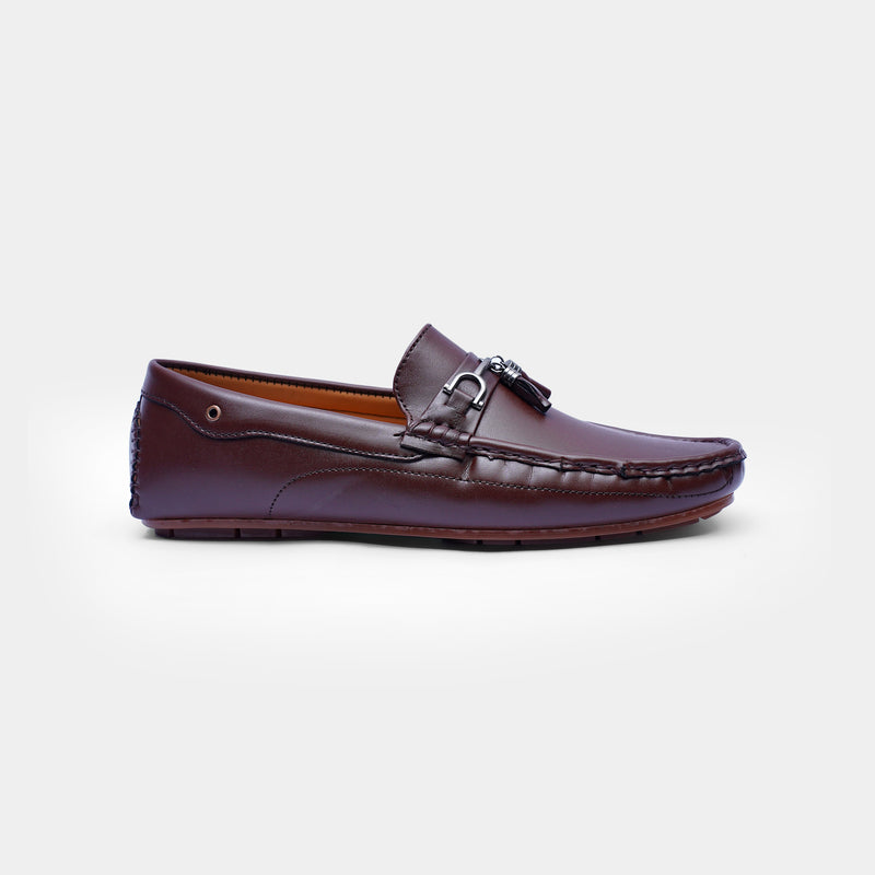 The Carson Moccasins Brown faux leather-GOKA