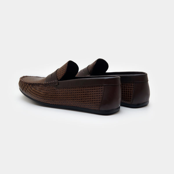 The Racer Moccasins Brown-GOKA