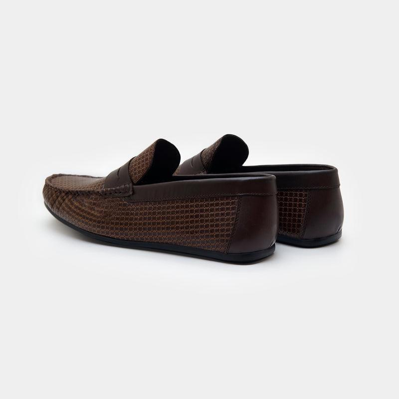 The Racer Moccasins Brown-GOKA