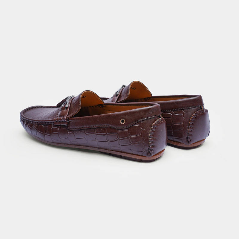 The Maryland Moccasins Brown faux leather-GOKA