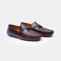 The Carson Moccasins Brown faux leather-GOKA