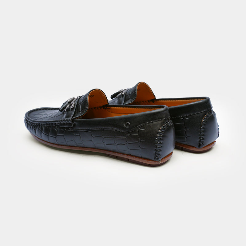 The Maryland Moccasins Black faux leather-GOKA