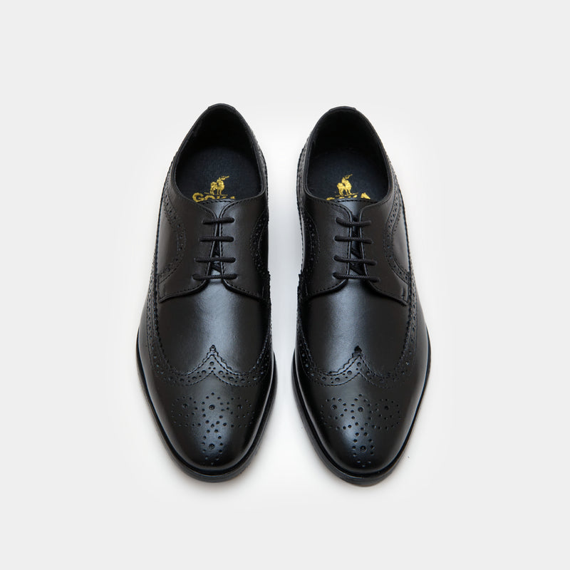 The Classic Black Brogues-GOKA